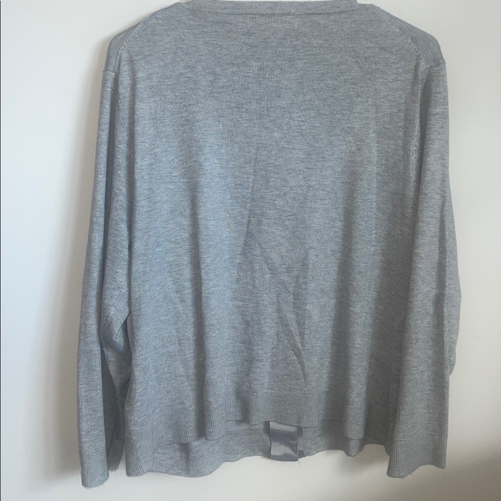 Philosophy Toggle Button Cardigan in Heather gray… - image 4